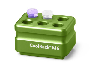CoolRack M6 green - 6 x 1.5mL or 2mL microfuge tubes